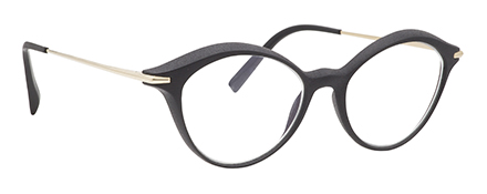 monture design créateur 3D moderne mode femme noire