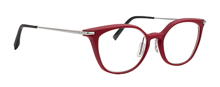monture design créateur 3D moderne mode femme rouge