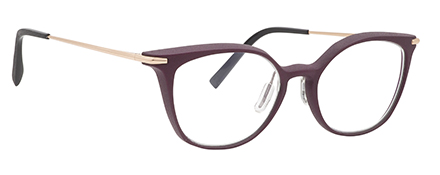 monture design créateur 3D moderne mode femme bordeaux